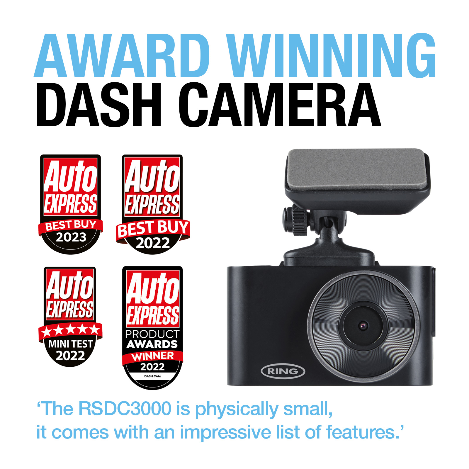 Ring widescreen dash store camera